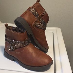 Girls Carters glitter booties